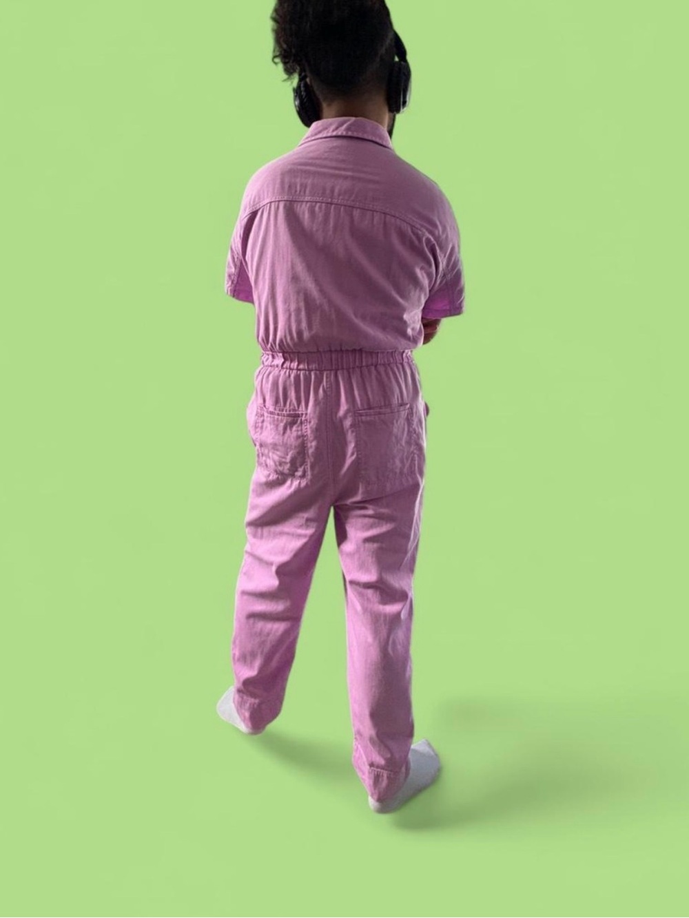 Utility Jumpsuit in Vibrant Lilac - Picture 6 of 8
